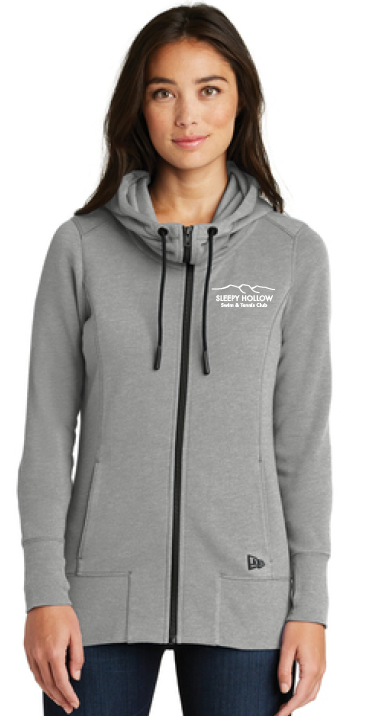 SH TENNIS CLUB - NEW ERA LADIES TRI-BLEND FULL-ZIP HOODIE (2 Color Options)