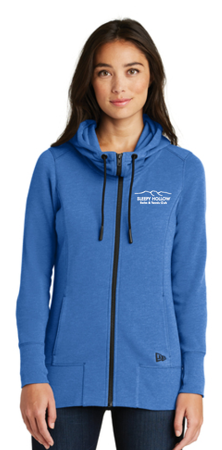 SH TENNIS CLUB - NEW ERA LADIES TRI-BLEND FULL-ZIP HOODIE (2 Color Options)