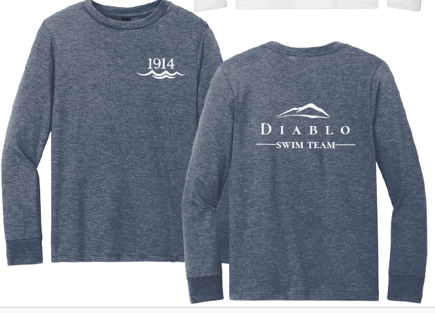 DIABLO - LONG SLEEVE TEAM T-SHIRT (YOUTH & ADULT) - 2 COLOR OPTIONS