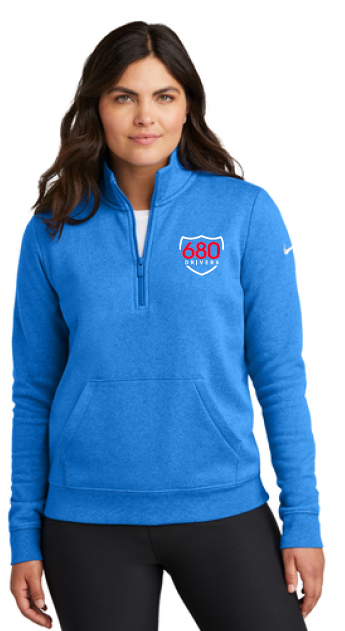 680 WPC - NIKE LADIES CLUB FLEECE HALF-ZIP (4 COLOR OPTIONS)