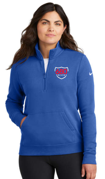 680 WPC - NIKE LADIES CLUB FLEECE HALF-ZIP (4 COLOR OPTIONS)