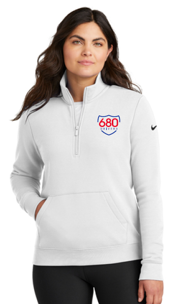 680 WPC - NIKE LADIES CLUB FLEECE HALF-ZIP (4 COLOR OPTIONS)