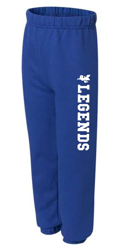 LEGENDS - JERZEES ROYAL SWEATPANTS (YOUTH & ADULT)