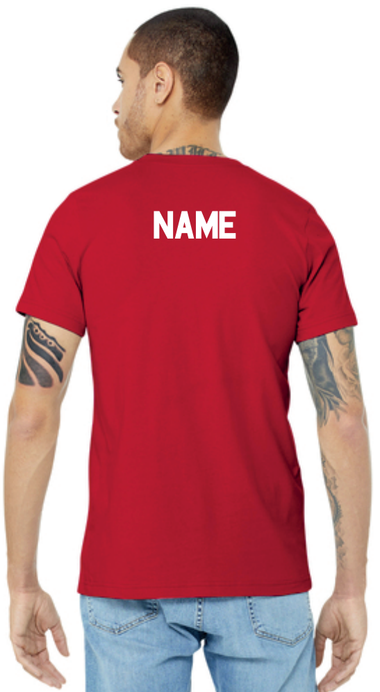 CAMPO - Short Sleeve T-shirt with Last Name (Red or White)