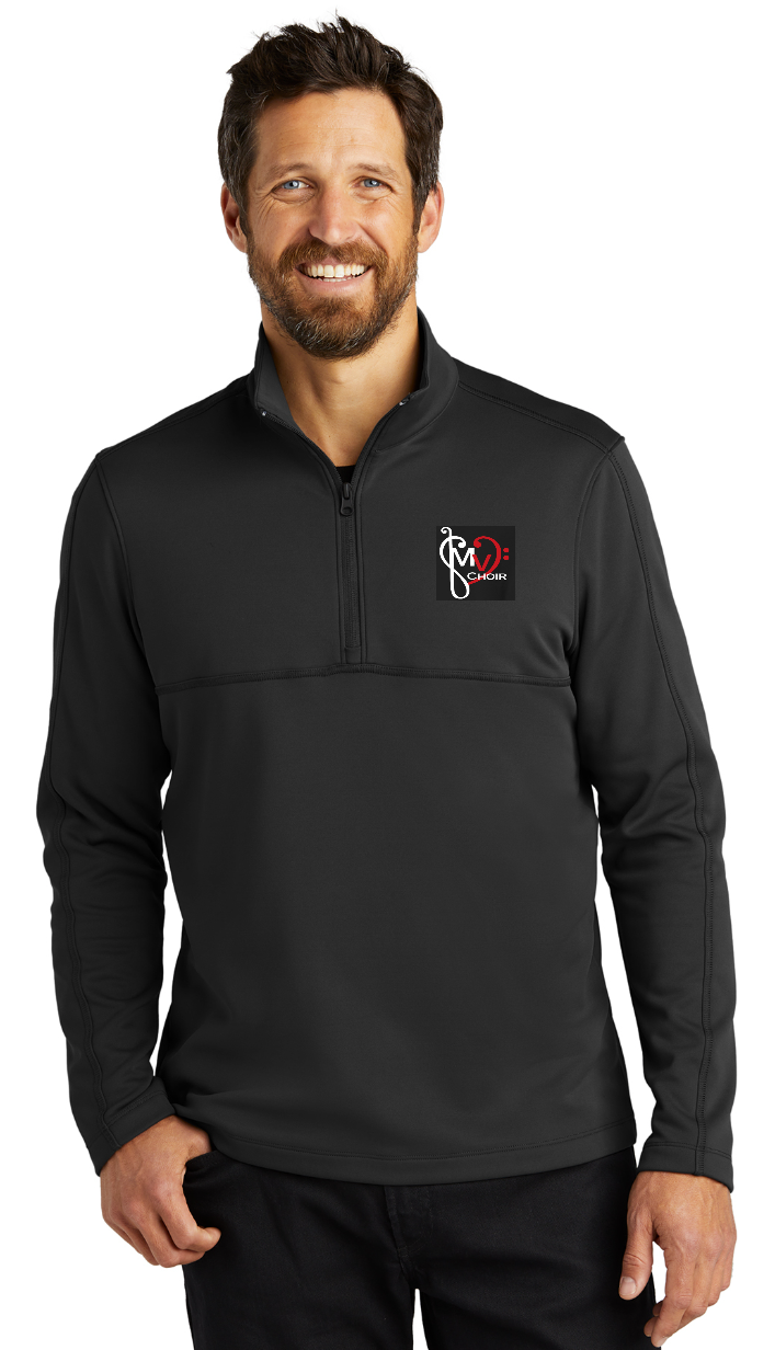 Monte Vista Choir - Mens 1/4 Zip Fleece (Black or Dk. Heather Grey)