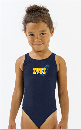 IVST - GIRLS/WOMENS BLADEBACK SOLID NAVY TEAM SUIT