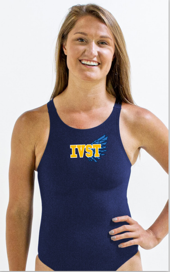 IVST - GIRLS/WOMENS BLADEBACK SOLID NAVY TEAM SUIT