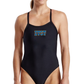 IVST- WOMENS OPENBACK SOLID BLACK TEAM SUIT