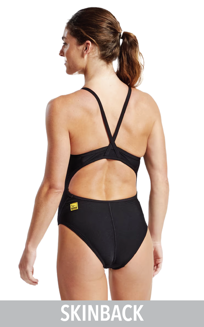 IVST - WOMENS SKINBACK SOLID BLACK TEAM SUIT