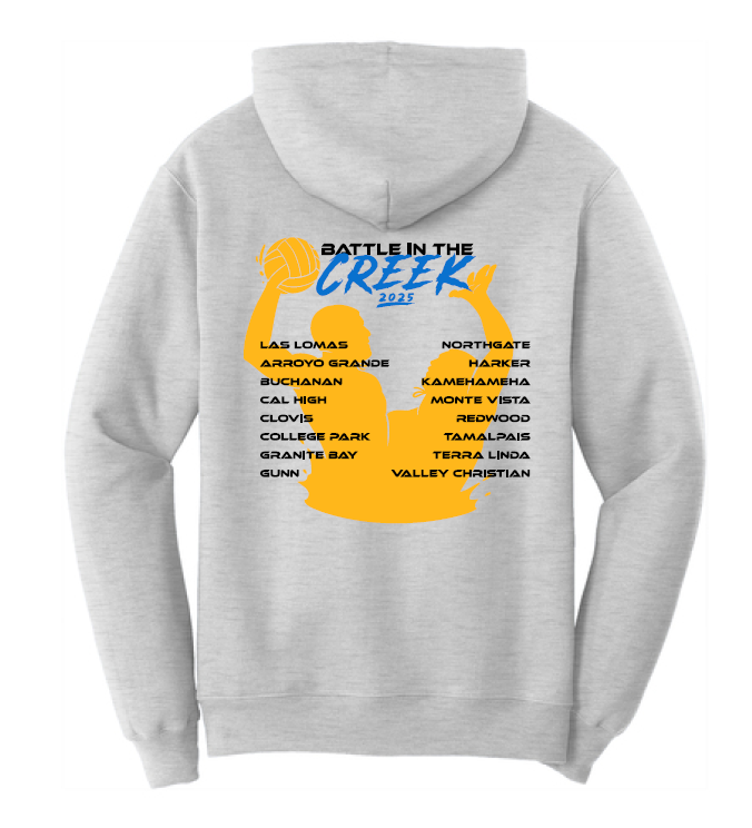 2025 BATTLE IN THE CREEK - HOODIE (REGULAR & TALL SIZES) - 2 COLOR OPTIONS