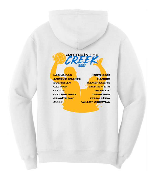 2025 BATTLE IN THE CREEK - HOODIE (REGULAR & TALL SIZES) - 2 COLOR OPTIONS