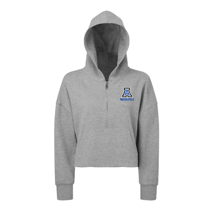 ACALANES WP - WOMENS TRI-DRI HALF-ZIP HOODED SWEATSHRT