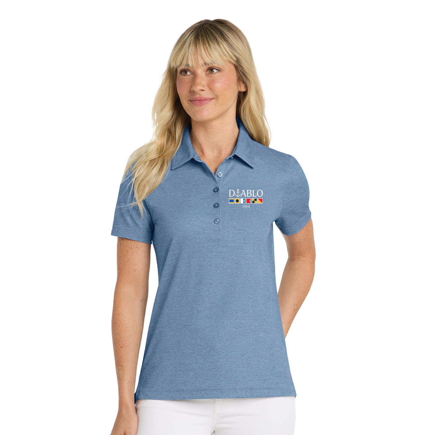 DIABLO - TRAVISMATHEW WOMENS OCEANSIDE HEATHER POLO (2 Color Options)