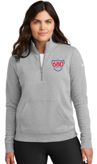 680 WPC - NIKE LADIES CLUB FLEECE HALF-ZIP (4 COLOR OPTIONS)