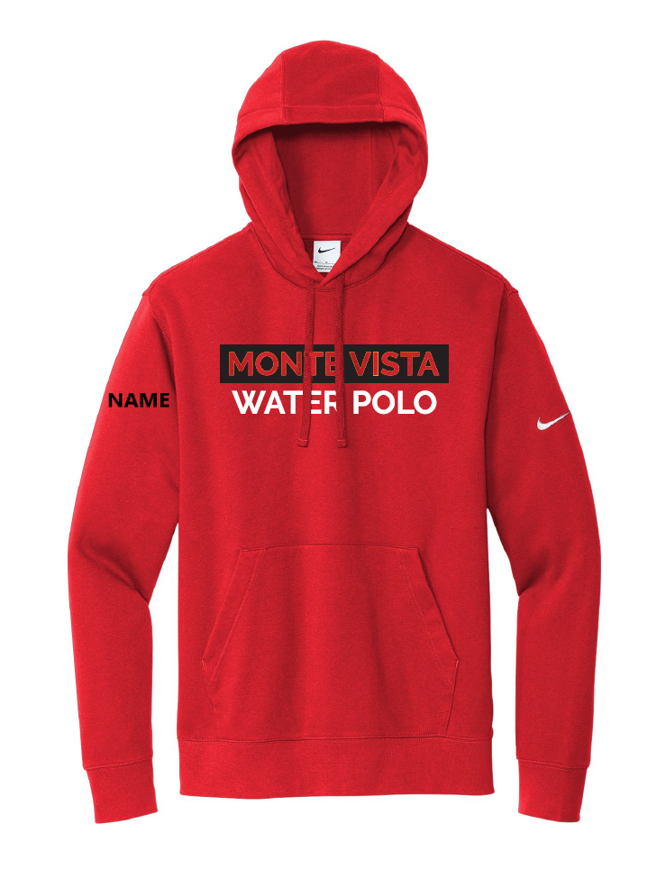MONTE VISTA WP - *VARSITY GIRLS ONLY* NIKE Fleece Hoodie (WITH LAST NAME)