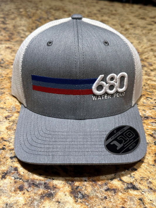 680 - FlexFit - "680 Stripes" Snapback Trucker Cap (4 color options)