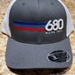 680 - FlexFit - "680 Stripes" Snapback Trucker Cap (4 color options)