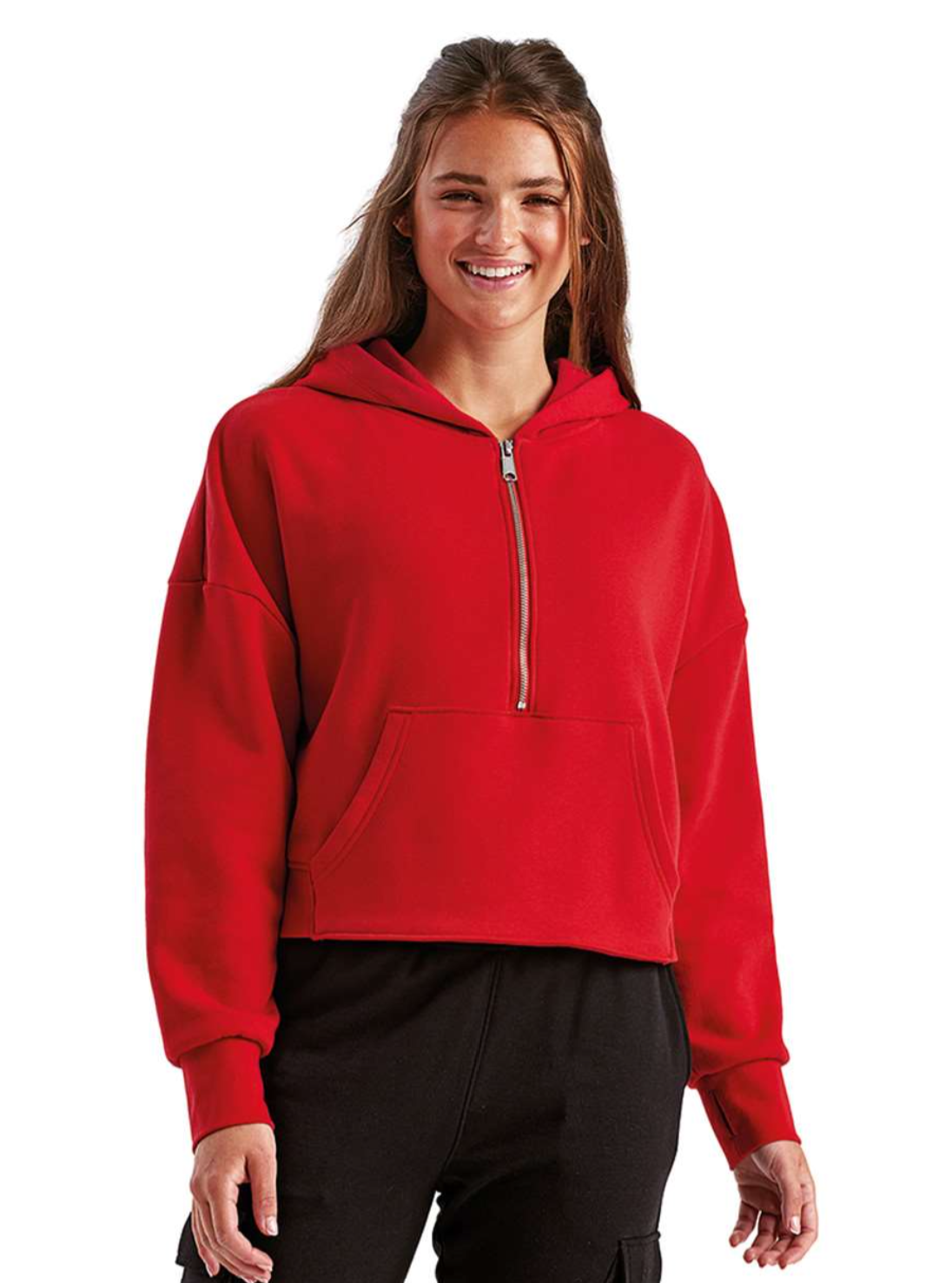 MV WWP - WOMENS HALF-ZIP HOODED SWEATSHRT (3 Color Options)